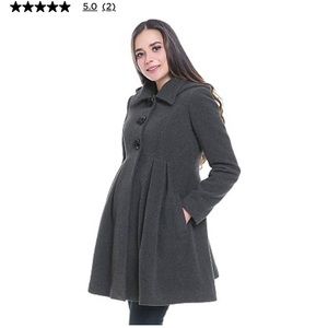 Maternity Pokkori Wool-Blend Coat Size XS
